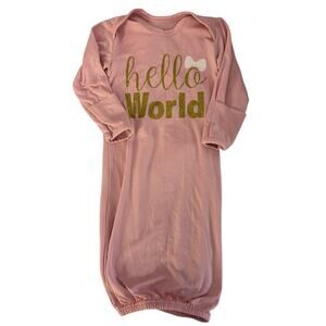 Posh Peanut Pink Gown 0-3m